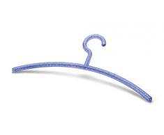 Sanifri 470015080 Garderobenbügel, Kunststoff, 43 cm, Bubbles blau, 3-er Set