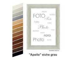 Rahmen nach Maß U1012202000 Bilderrahmen MDF Apollo eiche grau dekor komplett mit Normalglas, 20 x 20 cm