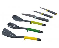 Joseph Joseph Elevate Küchenhelfer Set, Nylon, Opal, 11.3 x 11.3 x 33.5 cm, 6-Einheiten