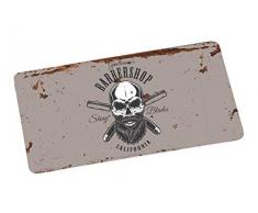 infinite by GEDA LABELS (INFKH) 13661 Totenkopf Barber Skull Brotbrett, Frühstücksbrett, Frühstücksbrettchen, Brett, Brettchen, Melamin, Beige