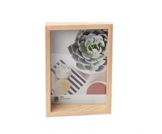 Umbra Edge 13x18 cm Bilderrahmen für Fotos, Kunstdrucke, Illustrationen, Bilder, Graphiken und Mehr – Moderner Wand- und Tisch Fotorahmen aus Eschenholz, Natur