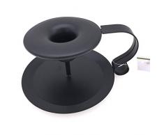 WOMEI Kerzenständer aus Eisen europäischer Stil im Vintage-Stil, klassischer Look, Kerzenhalter, matt schwarz für Hochzeitsdekoration