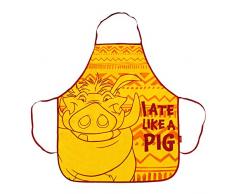 Disney König der Löwen Koch- & Grillschürze Pumba gelb, bedruckt, 100% Baumwolle, in Geschenkverpackung.