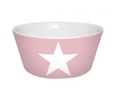 infinite by GEDA LABELS (INFKH) Porzellan, rosa, 13, 5x6, 5cm. Großer Stern Porzellanschale V-Schale Müslischale, 5 x 13,5 x 6 cm