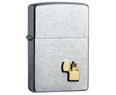 Zippo 60001340 Lighter Emblem Feuerzeug, Messing, Silber, one Size