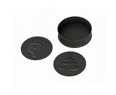 Kaiser Inspiration 3in1 Springform, rund 26 cm, 2 Motivböden, Weihnachten, runde Motiv-Backform, antihaftbeschichtet, auslaufsicher