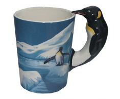 Puckator SMUG45 Trinkbecher Pinguin, Keramik, 8 x 13 x 12,5 cm