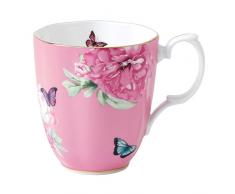 Royal Albert - Miranda Kerr - Becher, Kaffeetasse, Teetasse Friendship - feinstes Porzellan - Pink - 400 ml