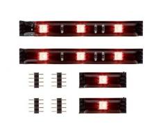 Paulmann 70338 YourLED Distance Pack für LED Strip 21 cm Stripe Zubehör RGB Multicolor Schwarz klar beschichtet 2x75 cm 2x3 cm Verlängerung