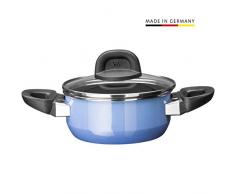 Silit Modesto Line Kochtopf 16cm, Glasdeckel, Bratentopf 1,3l, Silargan Funktionskeramik, Topf Induktion, blau