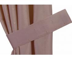 Curtina Hudson Vorhang, gefüttert, 7,6 cm, 117 x 137 cm, kaffeefarben, Textil, Coffee, Tiebacks