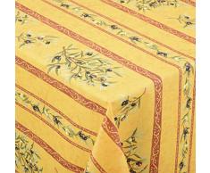 Venilia dAzur Tischdecke Côte d’Azur Tischwäsche Baumwolle pflegeleicht flüssigkeitsundurchlässig Oval, 160 x 240 cm