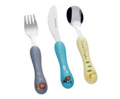 Bon Animal Kingdom Kinderbesteck Set, 3-teilig, Edelstahl