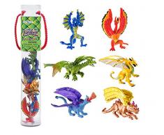 Toob Safari Lair of Dragons Drachenfiguren, 2,5 cm, Mehrfarbig