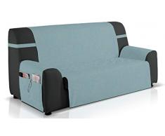 Bartali Sofaüberwurf GEA, 42% Baumwolle, 58% Polyester, Türkis, 1 Quadratisch
