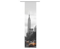 Home Fashion 86337-796 Schiebevorhang Digitaldruck Manhattan, Dekostoff 245 x 60 cm
