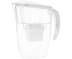 AmazonBasics Krug mit Wasserfiltereinsatz, 2,4 L, Weiß