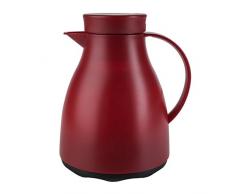 Emsa 507592 Isolierkanne, 1 Liter, Quick Tip Verschluss, 100% dicht, Weinrot, Easy Clean