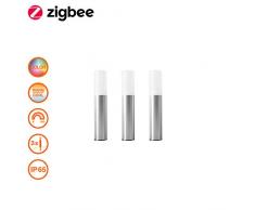 OSRAM Smart+ LED Gartenleuchte Mini Erweiterung, ZigBee, warmweiß bis tageslicht, dimmbar, Schutzklasse IP65, 3 Spots, Nur kompatibel mit dem Smart+ Gartenpylone Mini Basispaket