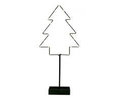 Best Season Tischdeko, Weihnachtbaum, 20 ww LED, ca. 45 cm, Plastik, Schwarz, 5 x 20 x 45 cm