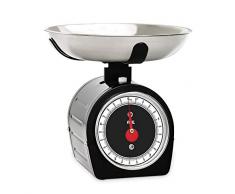 ADE KM1900-3 Küchenwaage analog KM 1900-3 Shirley (mechanische Waage für Küche und Haushalt, Metallgehäuse), 5 kilograms, Schwarz