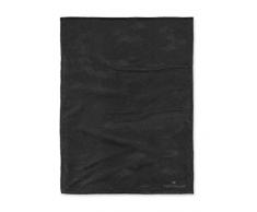 TOM TAILOR Angorina-Fleece Wohndecke 180 x 220 cm, schwarz, Mikrofaser, Black, 38 x 27 x 4 cm