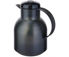 Emsa 504235 Samba Isolierkanne (1 Liter, Quick Press Verschluss, 12h heiÃ, 24h kalt) schwarz