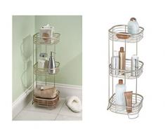 iDesign 28665EU Forma Duschregal mit 3 Regalen, Rechteckig, satiniert