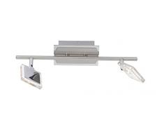 Paul Neuhaus Deckenleuchte 2x LED-Board / 4 W / 3000 K Innenleuchte, chrom / nickel IP20 6962-17