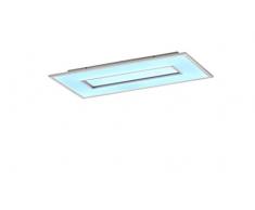 Fischer&Honsel Tiara Deckenleuchte, Metall, 39 W, silberfarben