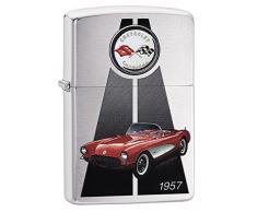 Zippo 200 Corvette 1957 Feuerzeug, Messing, Silber, One Size