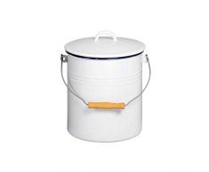 Krüger Karl Abfalleimer, weiß, 21,8x21,8x29 cm