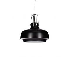 Relaxdays Hängelampe Industrial Retro, Metall,1-flammig, E27, max. 40 W, Ø 35 cm, Deckenlampe, Pendelleuchte, schwarz