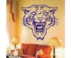 INDIGOS WG20454-22 Wandtattoo w454 Tiger Wild Wald Wandaufkleber, 96 x 88 cm, gelb