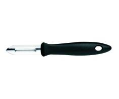 Fiskars Schäler mit rostfreier Stahlklinge für Obst und Gemüse, Kunststoff/Edelstahl, Klingenlänge: 6 cm, Schwarz/Silber, Essential, 1023786