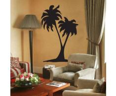 INDIGOS WG30362-70 Wandtattoo w362 Palmen Baum Pflanze Wandaufkleber 120 x 78 cm, schwarz