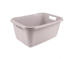 keeeper Wäschewanne, Stabiler Kunststoff, 32 l, Aenna, Grau