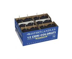Risthò 56200_18 Kerzen, Wachs, Schwarz, One Size