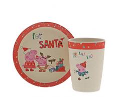 Peppa Pig A29674 Becher und Teller, Bambus