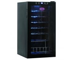 Cavevinum cv-28 C Weinschrank klein für Rotweine und Weißabgleich, Edelstahl, Schwarz, 43 x 48 x 83 cm