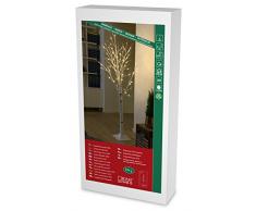 Konstsmide 3380-100 LED Dekoration Birke 1,50m / für Innen (IP20) / 24V Innentrafo / 72 warm weiÃe Dioden / weiÃes Kabel