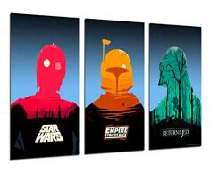 Wandbild - Star Wars, Darth Vader, 97 x 62 cm, Holzdruck - XXL Format - Kunstdruck, ref.26293