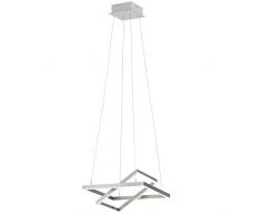 EGLO TAMASERA Hängeleuchte, Stahl, 34 W, nickel-matt