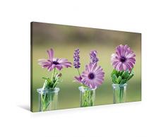 Premium Textil-Leinwand 90 x 60 cm Quer-Format Blumenfreuden | Wandbild, HD-Bild auf Keilrahmen, Fertigbild auf hochwertigem Vlies, Leinwanddruck von Avianaarts Design Fotografie by Tanja Riedel