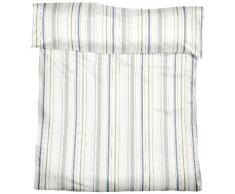 fleuresse Miami 703142 Fb. 2 Bettbezug 135 x 200 cm, buntgewebt mit Hotelverschluss, blau-grÃ¼n