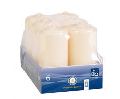 Gies 205-225020-14 Profi Line 100 x 48 mm, 24er-Karton, Champagner Kerzen, Stumpenkerzen