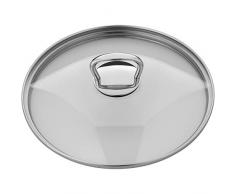 WMF Pfannen- Topfdeckel 20 cm, Glasdeckel mit eckigem Metallgriff, Deckel für Töpfe & Pfannen, hitzebeständiges Glas, spülmaschinengeeignet