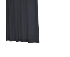 RIDDER 45300S-350 Duschvorhang Textil ca. 180 x 200 cm, Madison schwarz inklusive Ringe