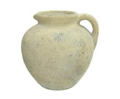 Vase - Terrakotta - Elfenbein - 21x21x21cm