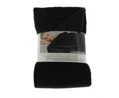 Amago Wohndecke, Samt Velours Optik, 150 x 200 cm, Anthrazit, 40068-91-150200